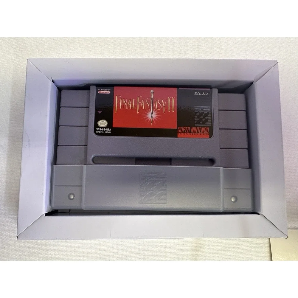 Final Fantasy II 2 Super Nintendo SNES Authentic CIB Complete Box Manual Map